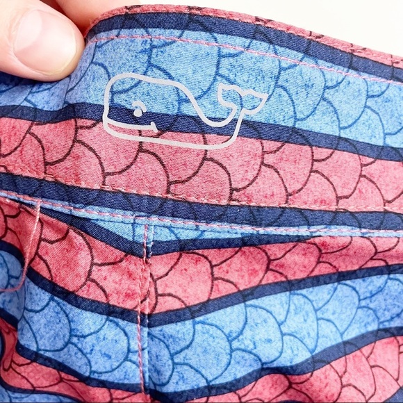 Vineyard Vines Men’s 9” Angler Stripe Board Shorts Waist 32 New - Picture 10 of 11